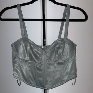 Zara Teal Bustier